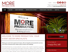 Tablet Screenshot of moreproduction.co.uk